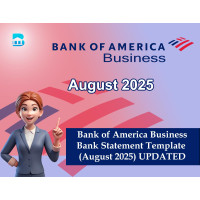 Bank of America August 2025 Editable Statement Template